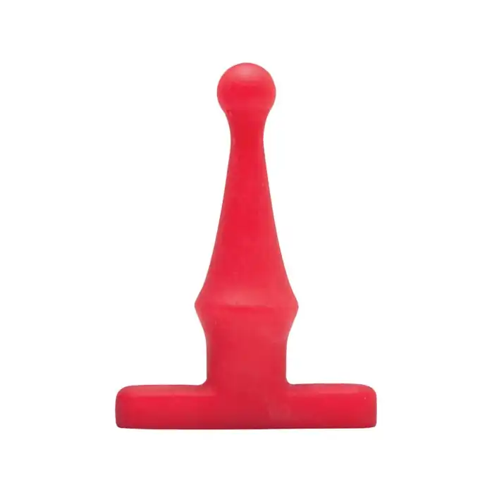 Красная анальная пробка Bum Buddies Tease My Tush, Intermediate Silicone Anal Plug - 12 см - TLC