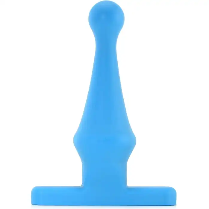 Голубая анальная пробка Bum Buddies Tease My Tush Advanced Silicone Anal Plug - 15 см - TLC
