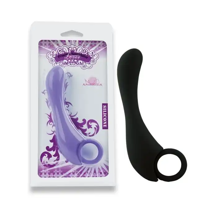 Чёрный стимулятор простаты Prostate Stimulator Lover - 13 см. Фотография 2.