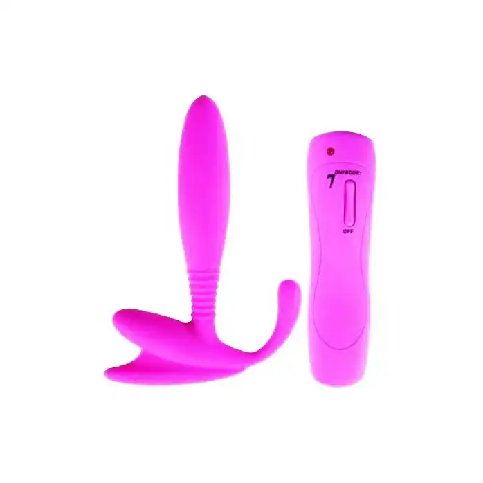 Розовый стимулятор простаты Anal Pleasure 7 Mode Prostate - 12 см
