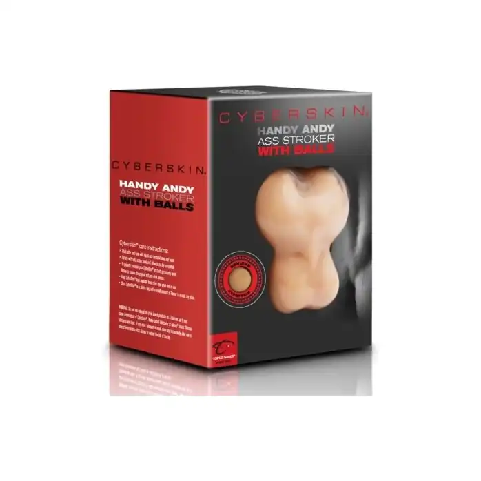 Реалистичный мастурбатор-попка с мошонкой Handy Andy Ass Strocker With Balls - CyberSkin