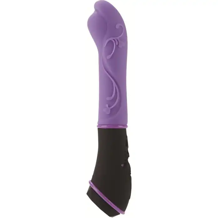 Фиолетовый вибромассажер из силикона TANTRIC AURA MASSAGER - 15 см - Tantric Collection. Фотография 2.