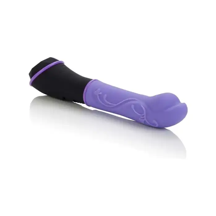 Фиолетовый вибромассажер из силикона TANTRIC AURA MASSAGER - 15 см - Tantric Collection. Фотография 3.