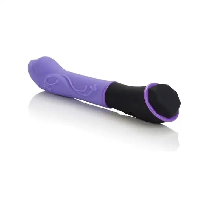 Фиолетовый вибромассажер из силикона TANTRIC AURA MASSAGER - 15 см - Tantric Collection. Фотография 4.