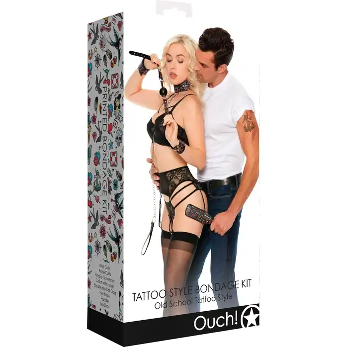 Эротический набор Tattoo Style Bondage Kit - Ouch!. Фотография 3.