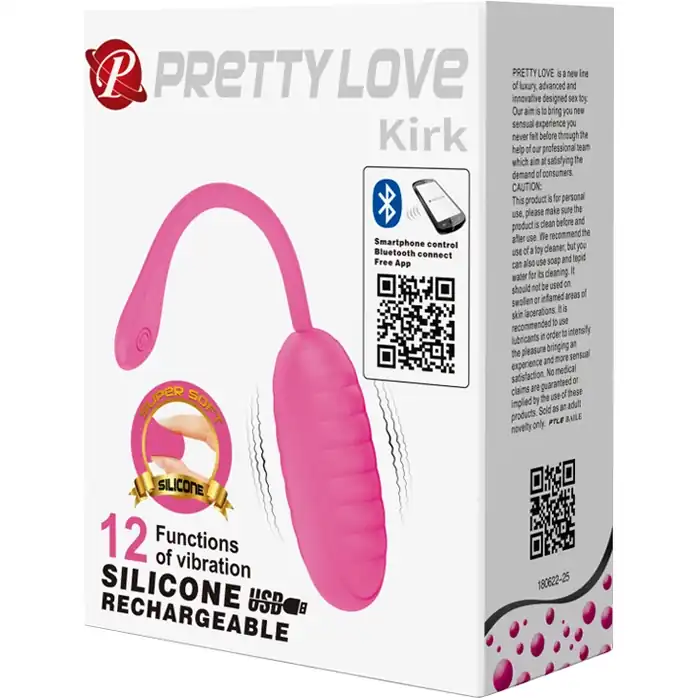 Розовое виброяйцо Kirk с управлением через смартфон - Pretty Love. Фотография 8.