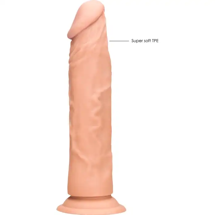 Телесный фаллоимитатор Realistic Dildo - 20 см - RealRock. Фотография 4.