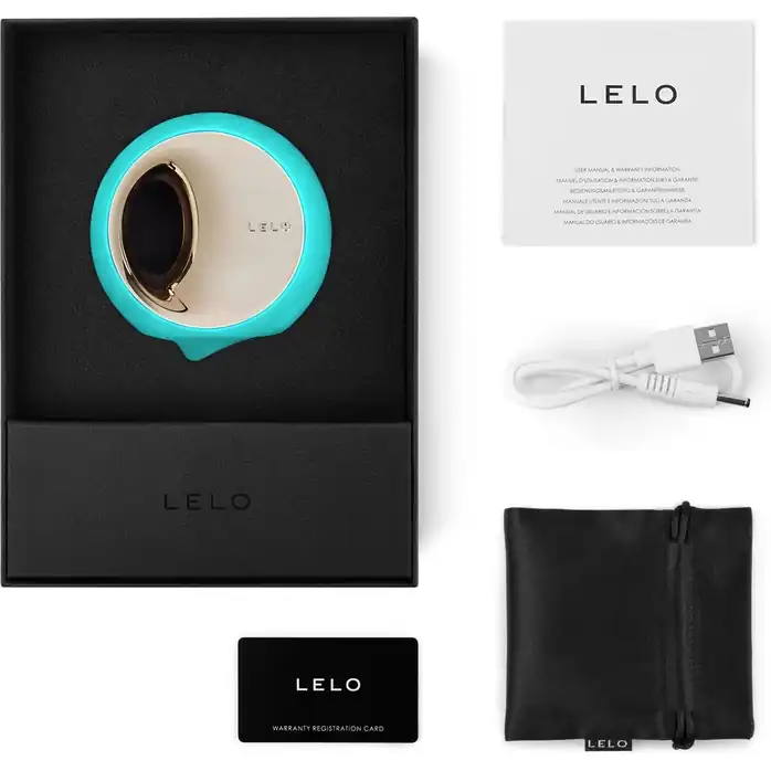 Аквамариновый клиторальный стимулятор Lelo Ora 3. Фотография 2.