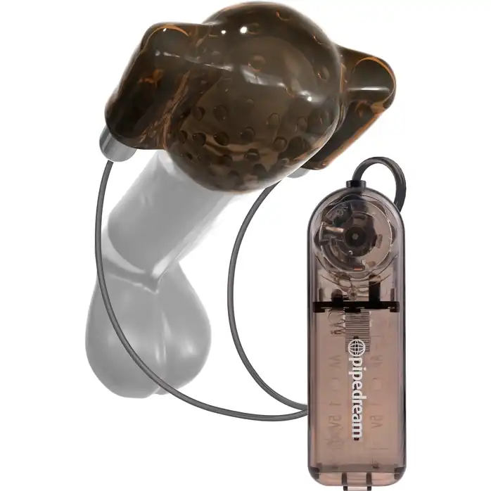 Дымчатый вибростимулятор головки пениса Dual Vibrating Head Teaser - Classix