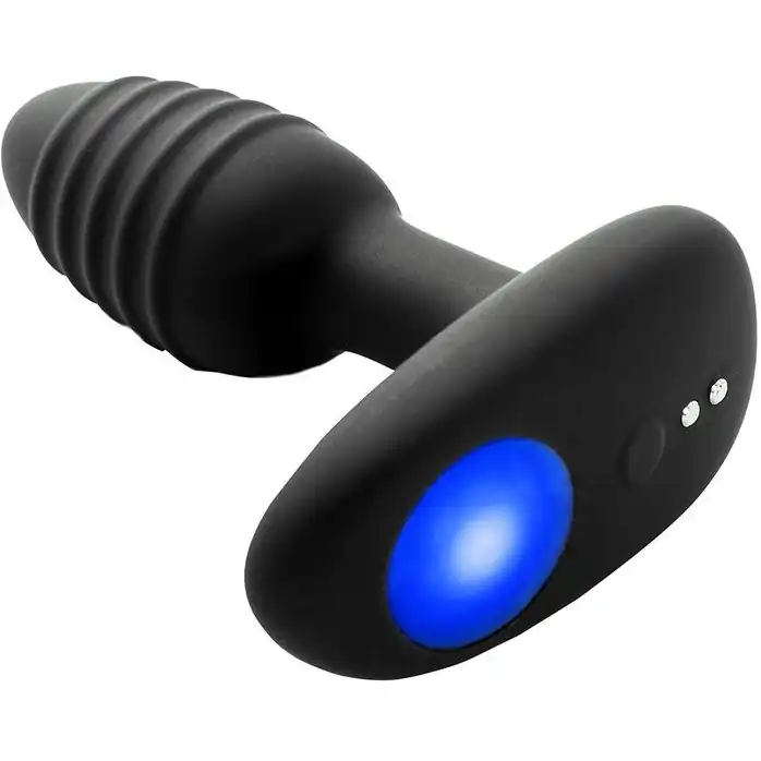 Черный интерактивный вибратор OhMiBod Lumen for Kiiroo с подсветкой - 10,2 см. Фотография 6.