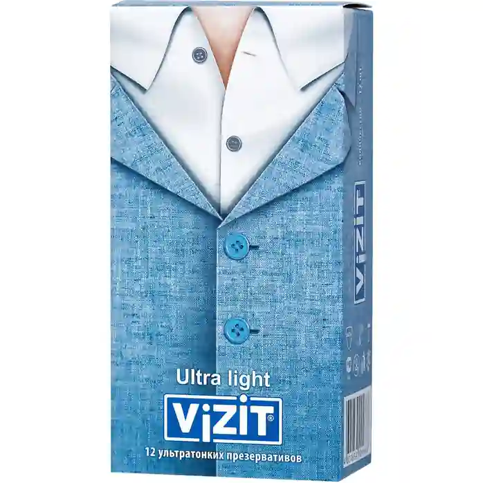 Ультратонкие презервативы VIZIT Ultra light - 12 шт. Фотография 6.