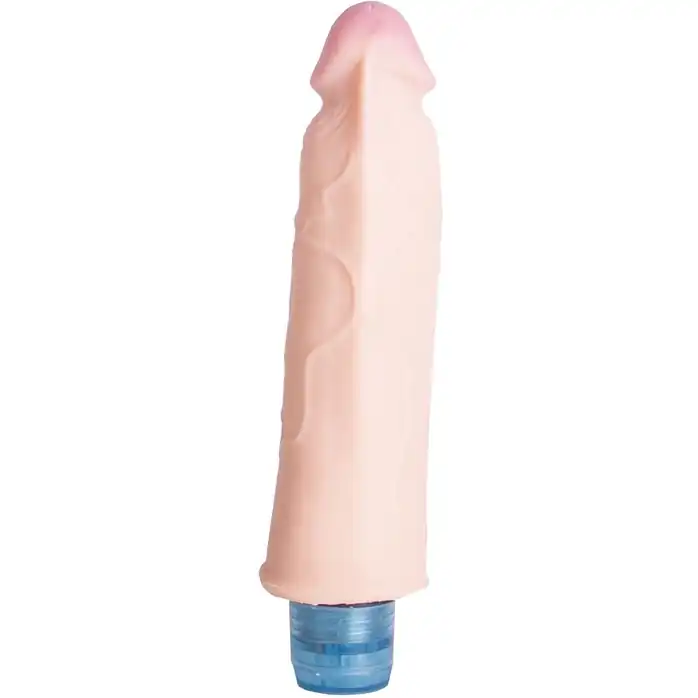 Телесный вибромассажёр Vibro Realistic Cock Dildo - 19 см. Фотография 3.