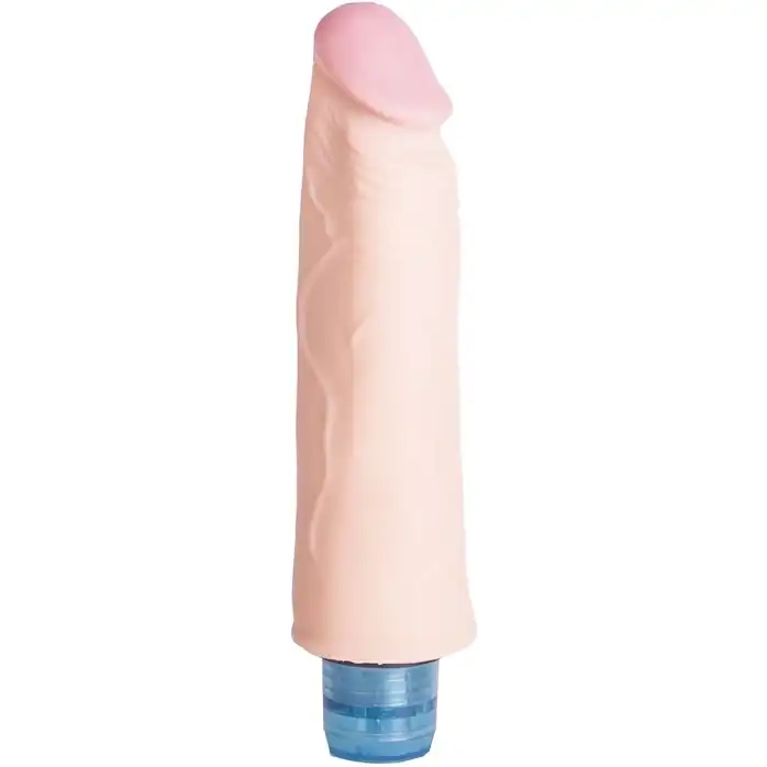 Телесный вибромассажёр Vibro Realistic Cock Dildo - 19 см