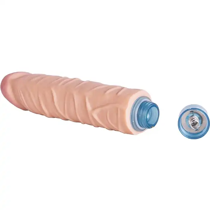 Телесный вибромассажёр Vibro Realistic Cock Dildo - 17,4 см. Фотография 4.
