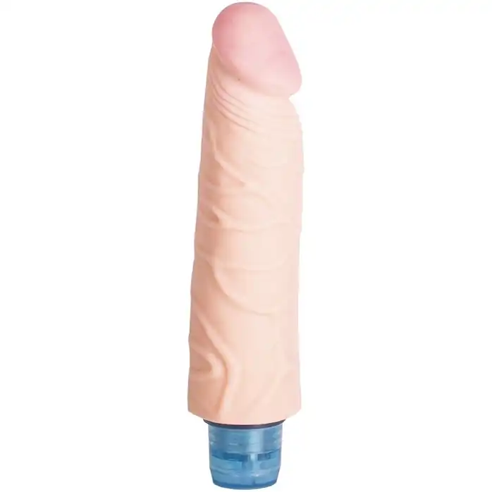 Телесный вибромассажёр Vibro Realistic Cock Dildo - 17,4 см