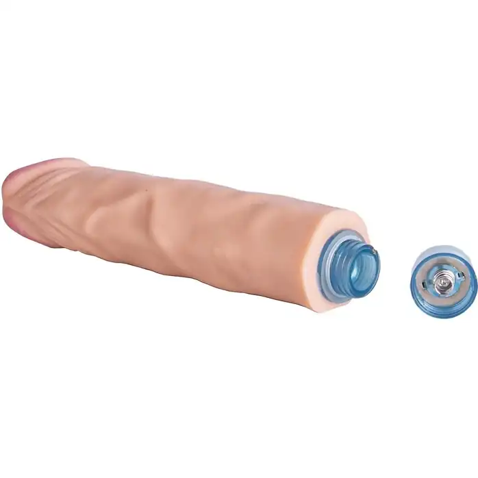 Телесный вибратор Vibro Realistic Cock Dildo - 19,5 см. Фотография 5.