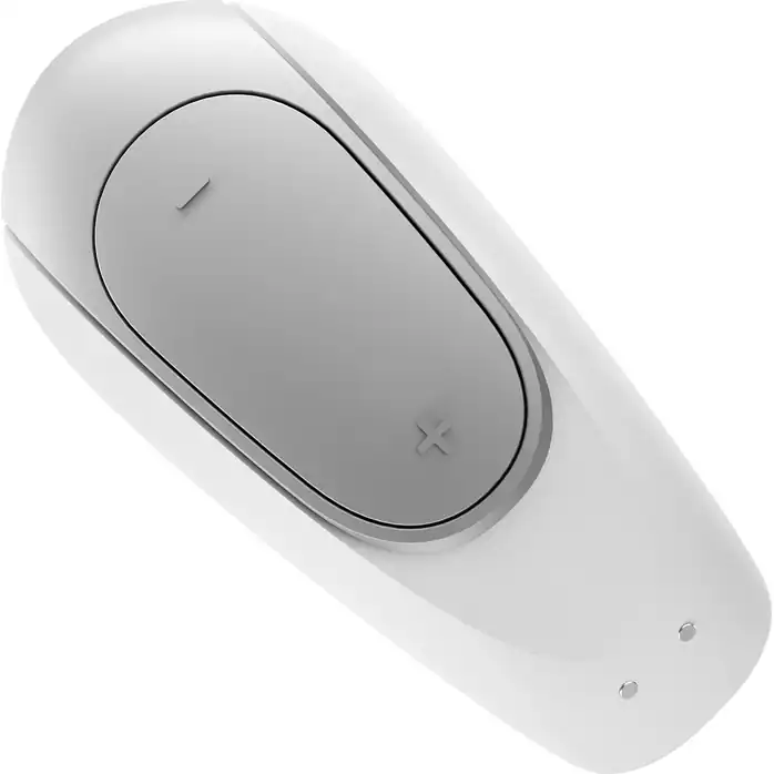 Белый вибромассажёр для пар Satisfyer Double Fun. Фотография 3.