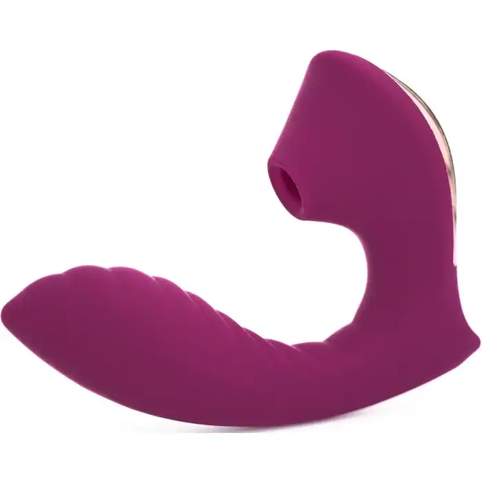 Фиолетовый вибромассажёр с вакуумной стимуляцией Vaginal Suction Lover