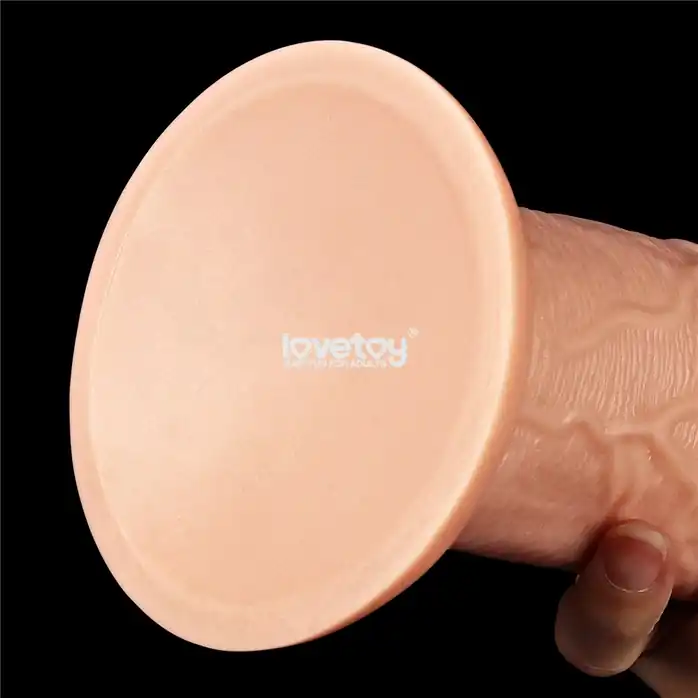 Телесный фаллоимитатор-гигант 11 Realistic Long Dildo - 28 см. Фотография 4.