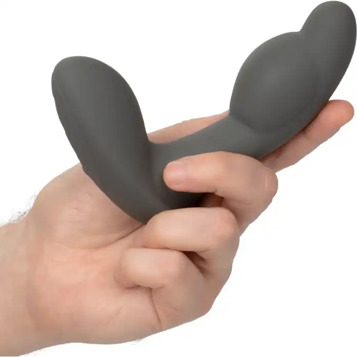 Серый стимулятор простаты Remote Control Inflatable Probe с вибрацией и функцией расширения - 11,5 см - Eclipse. Фотография 2.