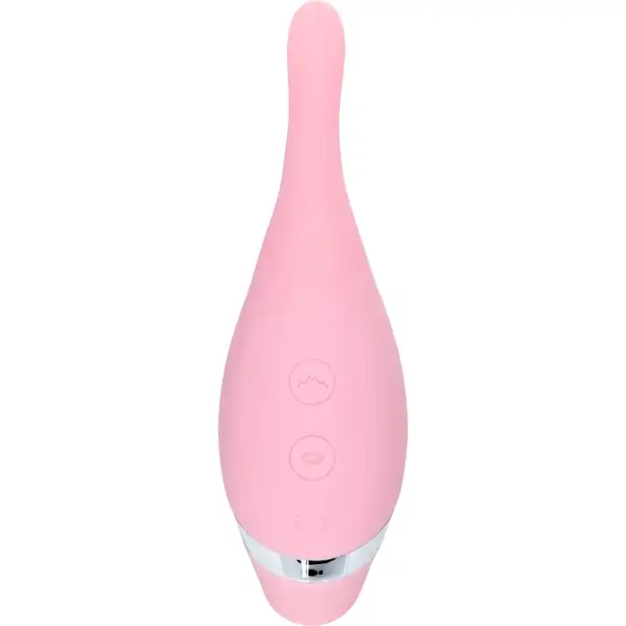 Розовый многофункциональный стимулятор Dahlia - 14 см - Flovetta. Фотография 4.