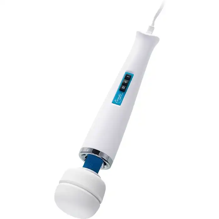Белый вибромассажёр Magic Wand Europe - 31,5 см. Фотография 4.