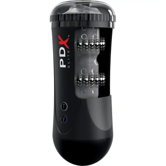 Черный автоматический мастурбатор-ротик Moto Stroker - PDX Elite. Фотография 5.