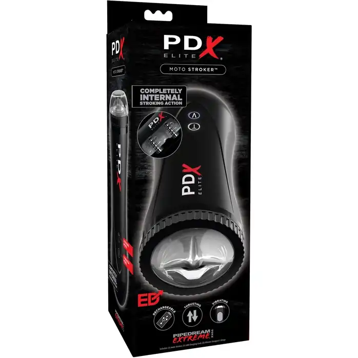 Черный автоматический мастурбатор-ротик Moto Stroker - PDX Elite. Фотография 8.