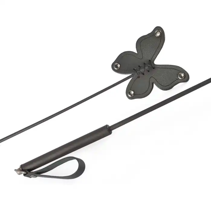 Черный стек Бабочка - 56 см - BDSM accessories