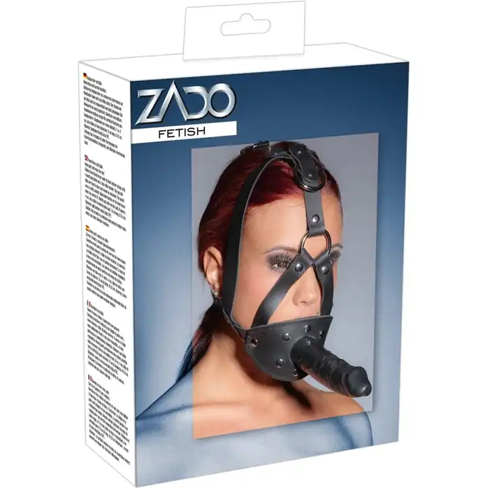 Кляп с фаллоимитатором - Zado. Фотография 7.