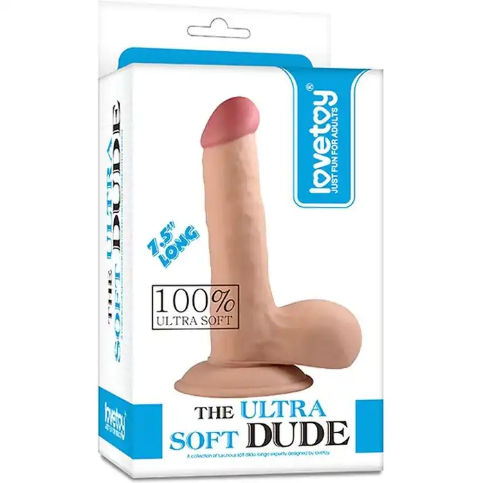 Телесный фаллоимитатор 7.5 The Ultra Soft Dude - 18 см. Фотография 2.