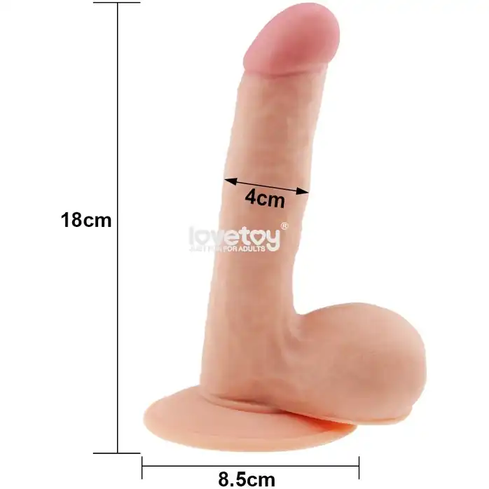 Телесный фаллоимитатор 7.5 The Ultra Soft Dude - 18 см. Фотография 4.