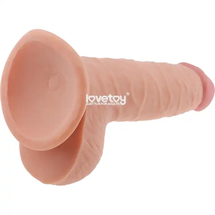 Телесный фаллоимитатор-реалистик 7.5 The Ultra Soft Dude - 18 см. Фотография 4.