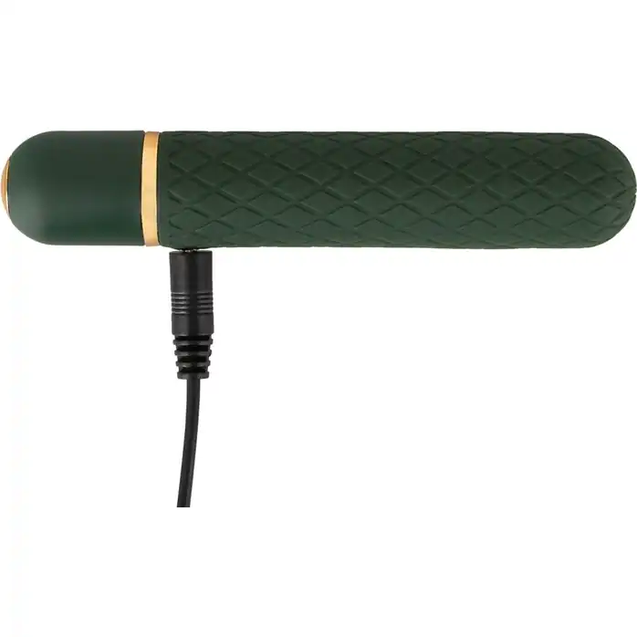 Зеленый мини-вибратор Luxurious Bullet Vibrator - 12,6 см - You2Toys. Фотография 5.