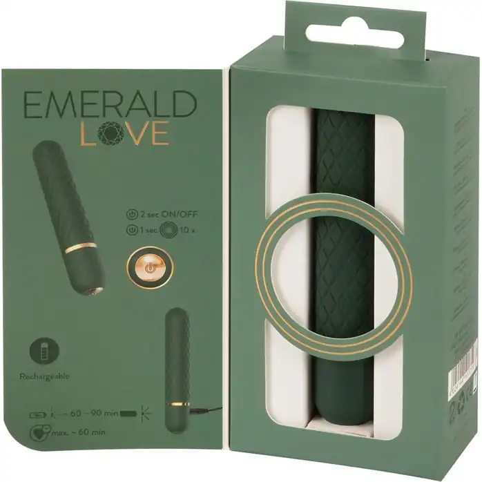 Зеленый мини-вибратор Luxurious Bullet Vibrator - 12,6 см - You2Toys. Фотография 8.