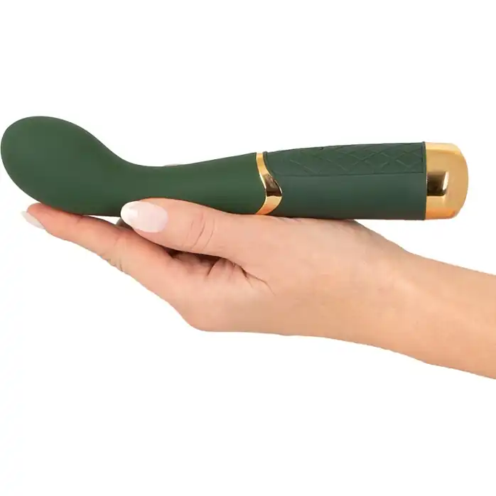 Зеленый стимулятор точки G Luxurious G-Spot Massager - 19,5 см - You2Toys. Фотография 4.