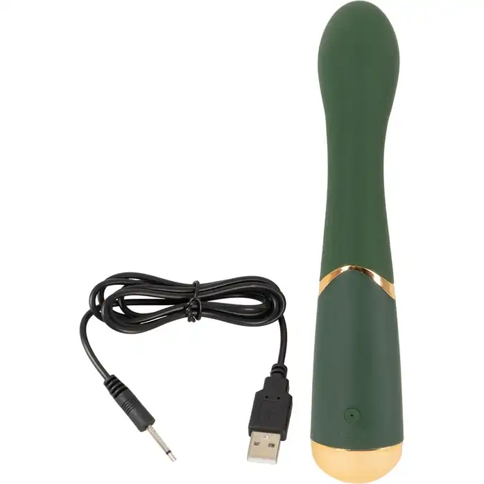 Зеленый стимулятор точки G Luxurious G-Spot Massager - 19,5 см - You2Toys. Фотография 7.
