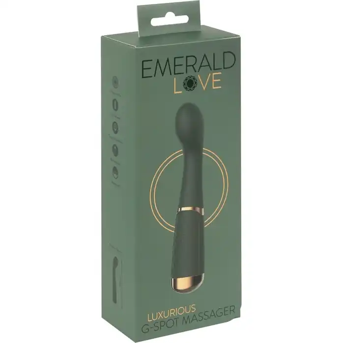 Зеленый стимулятор точки G Luxurious G-Spot Massager - 19,5 см - You2Toys. Фотография 9.