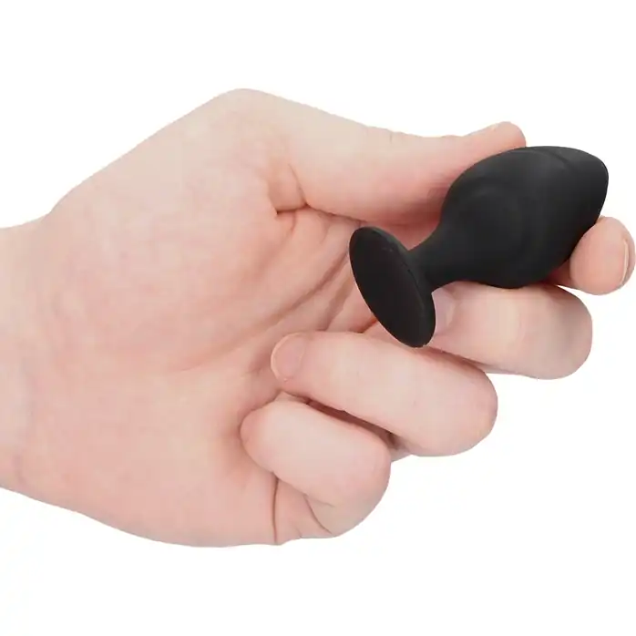 Набор из 3 черных анальных пробок Swirled Butt Plug Set - Ouch!. Фотография 4.