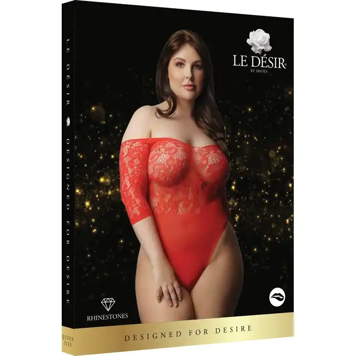 Эффектное боди Presents Rhinestone Off Shoulder Body - Le Desir. Фотография 4.