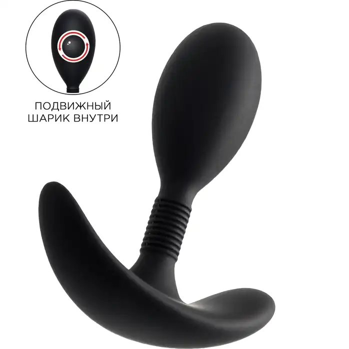Черная анальная втулка Tord S - 8,5 см