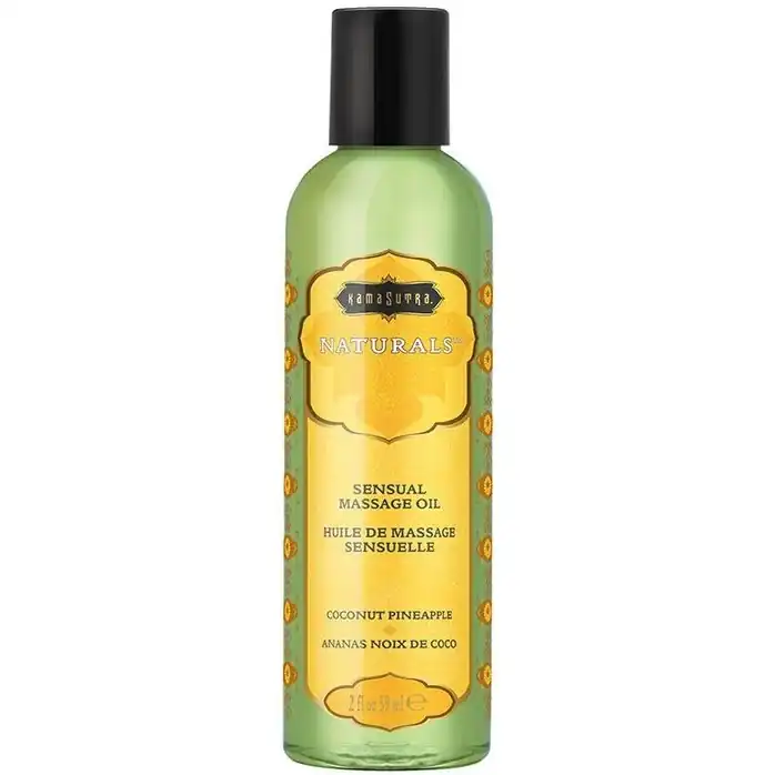 Массажное масло Naturals Coconut Pineapple с ароматом кокоса и ананаса - 59 мл