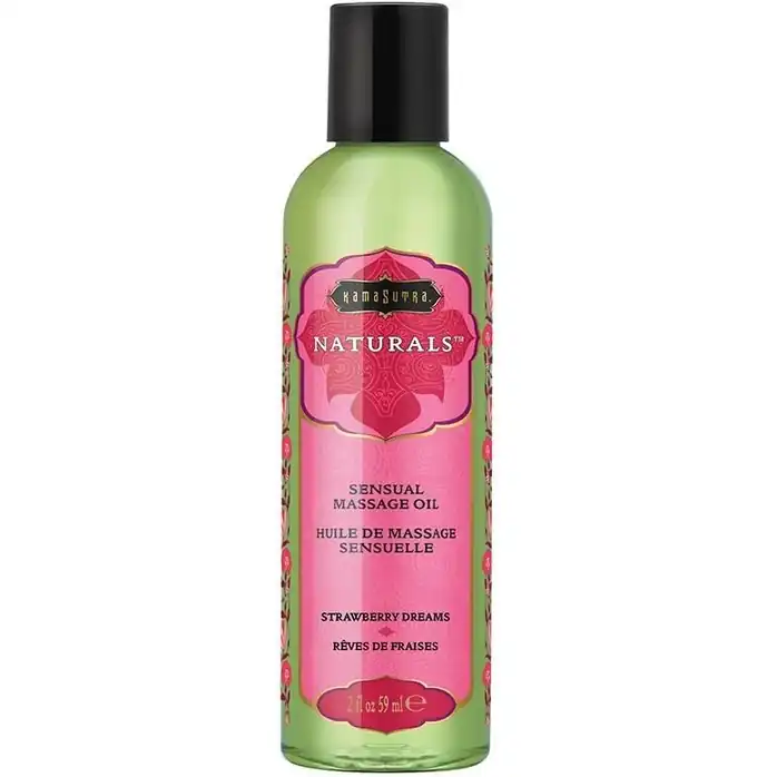 Массажное масло Naturals Strawberry Dreams с ароматом клубники - 59 мл