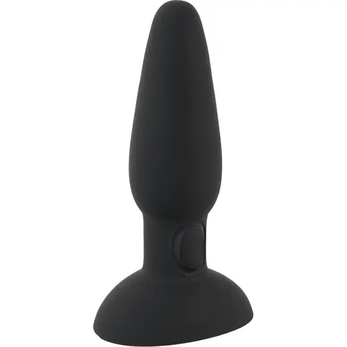 Черная анальная вибропробка с пульсацией в нижней части Thumping Anus Butt Plug - 15 см - You2Toys. Фотография 3.