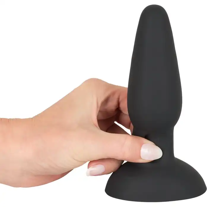 Черная анальная вибропробка с пульсацией в нижней части Thumping Anus Butt Plug - 15 см - You2Toys. Фотография 4.