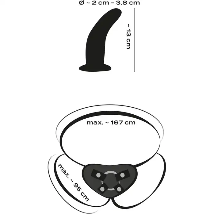 Черный вибрострапон с пультом ДУ RC Vibrating Strap-On - 13 см - You2Toys. Фотография 9.