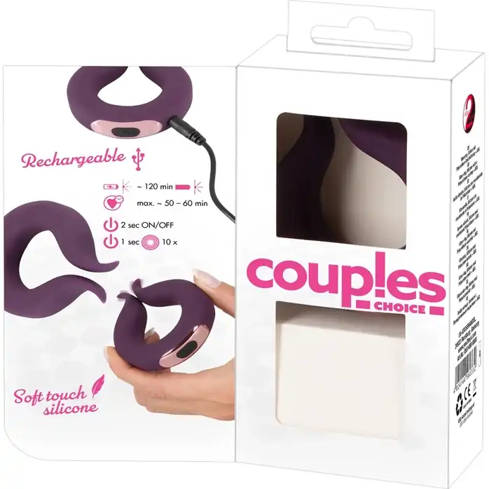 Вибратор для пар Two Motors Couple’s Ring в форме кольца - You2Toys. Фотография 9.