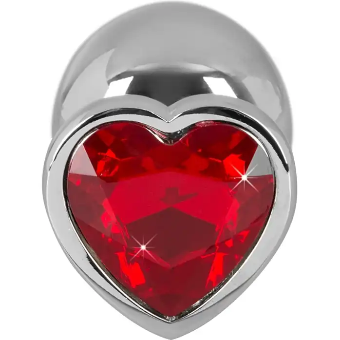 Большая алюминиевая пробка с красным кристаллом - 9,4 см - You2Toys. Фотография 2.