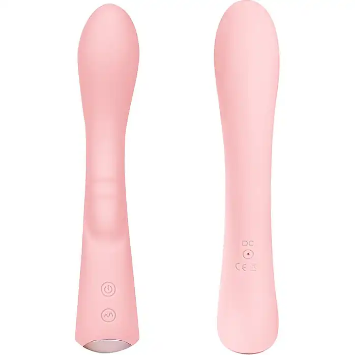Нежно-розовый вибромассажер 6 Silicone G-Spot Fun - 19,1 см. Фотография 4.