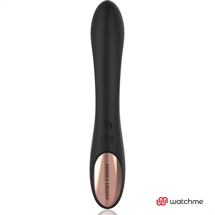 Черный вибратор с пультом-часами Anne s Desire Curve G-Spot Vibe Wireless Watchme - 20,5 см. Фотография 4.